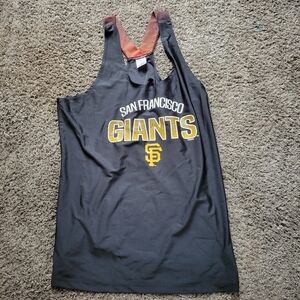 San Francisco Giants Tank Top Size Large Woman's Black Orange